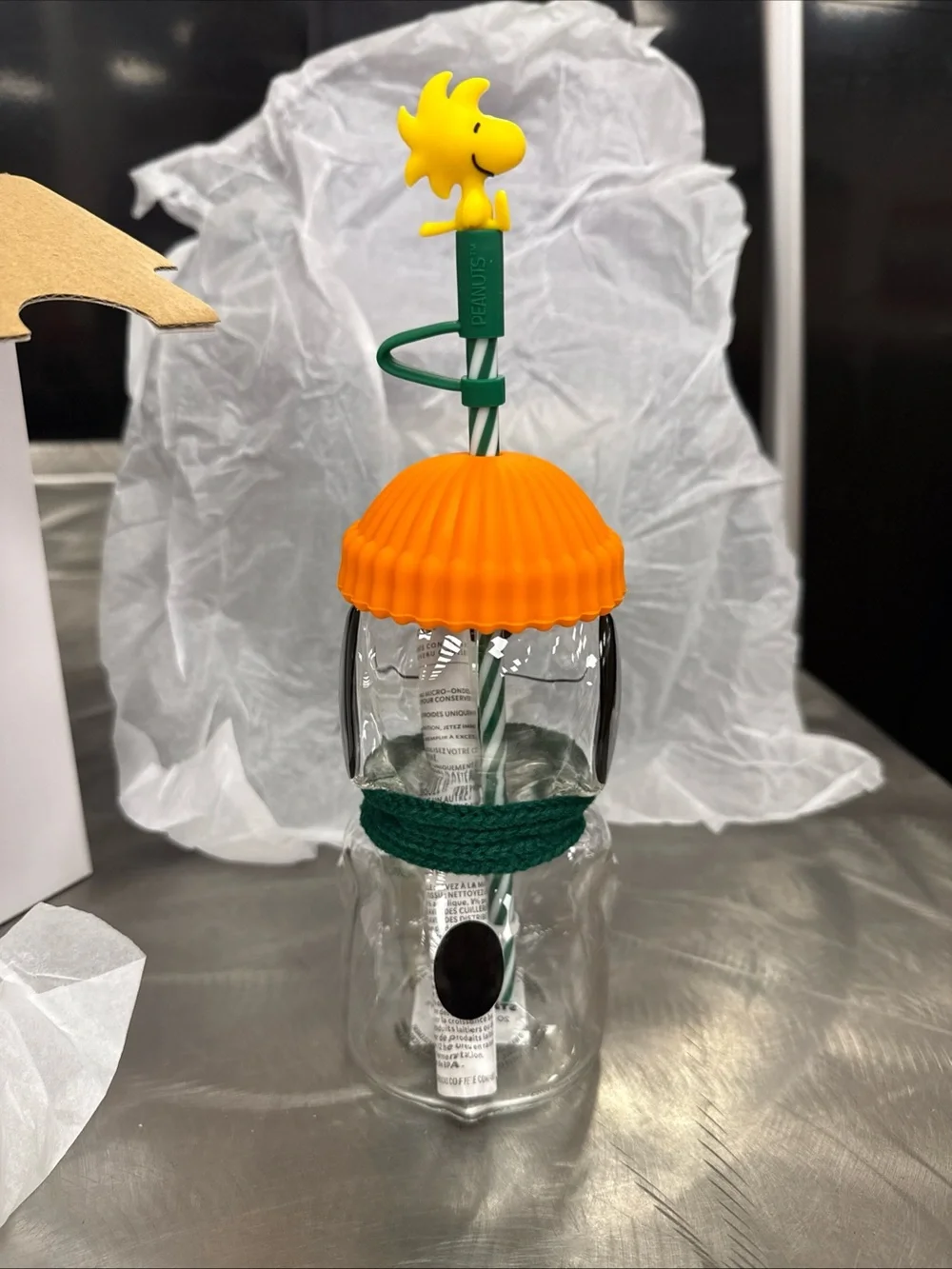 Starbucks Snoopy Glass Cup